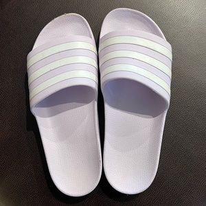 Adidas Lavender Slide Sandals